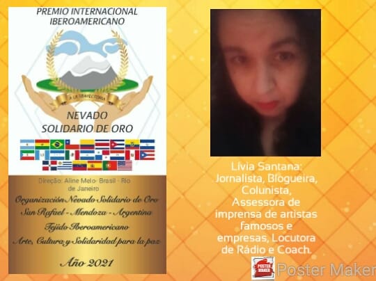 Livia Rosa Santana recebe homenagem e ganha Prêmio Internacional Argentino