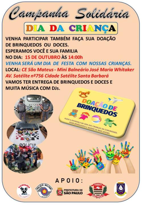 Campanha Solidária Dia Da Criança