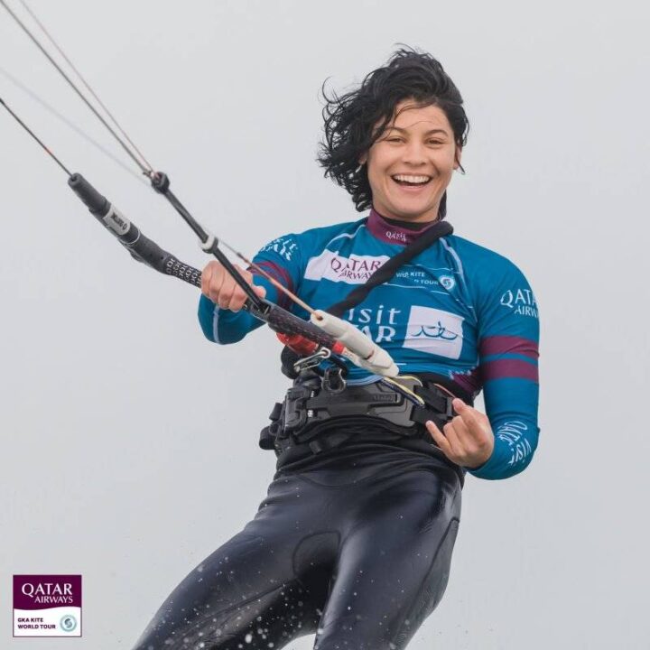 Mikaili Sol, sete vezes campeã mundial de kitesurf.
