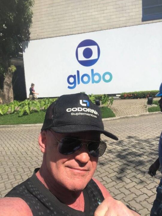 O ator global Breno Augusto Guimarães nas gravações da novela Terra e Paixão