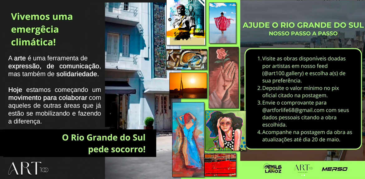 A arte engajada na ajuda solidária para o Rio Grande do Sul