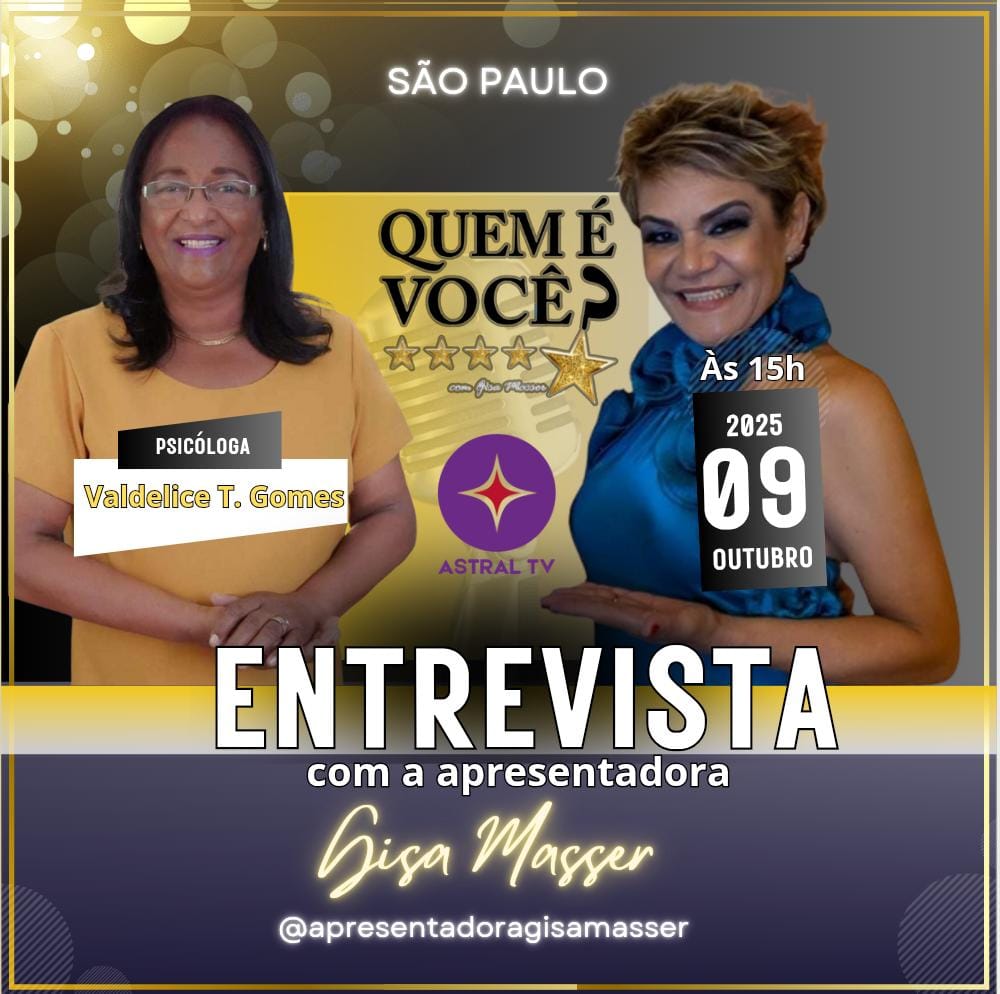A apresentadora Gisa Masser estreia o seu programa QUEM É VOCÊ? na grade de programação da Tv Astral e garante sucesso absoluto, o programa QUEM É VOCÊ? já é sucesso nas redes sociais e no canal de YouTube .