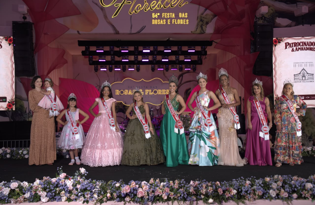 Crianças, flores e tradição encerram a 54ª Festa das Rosas e Flores de Barbacena